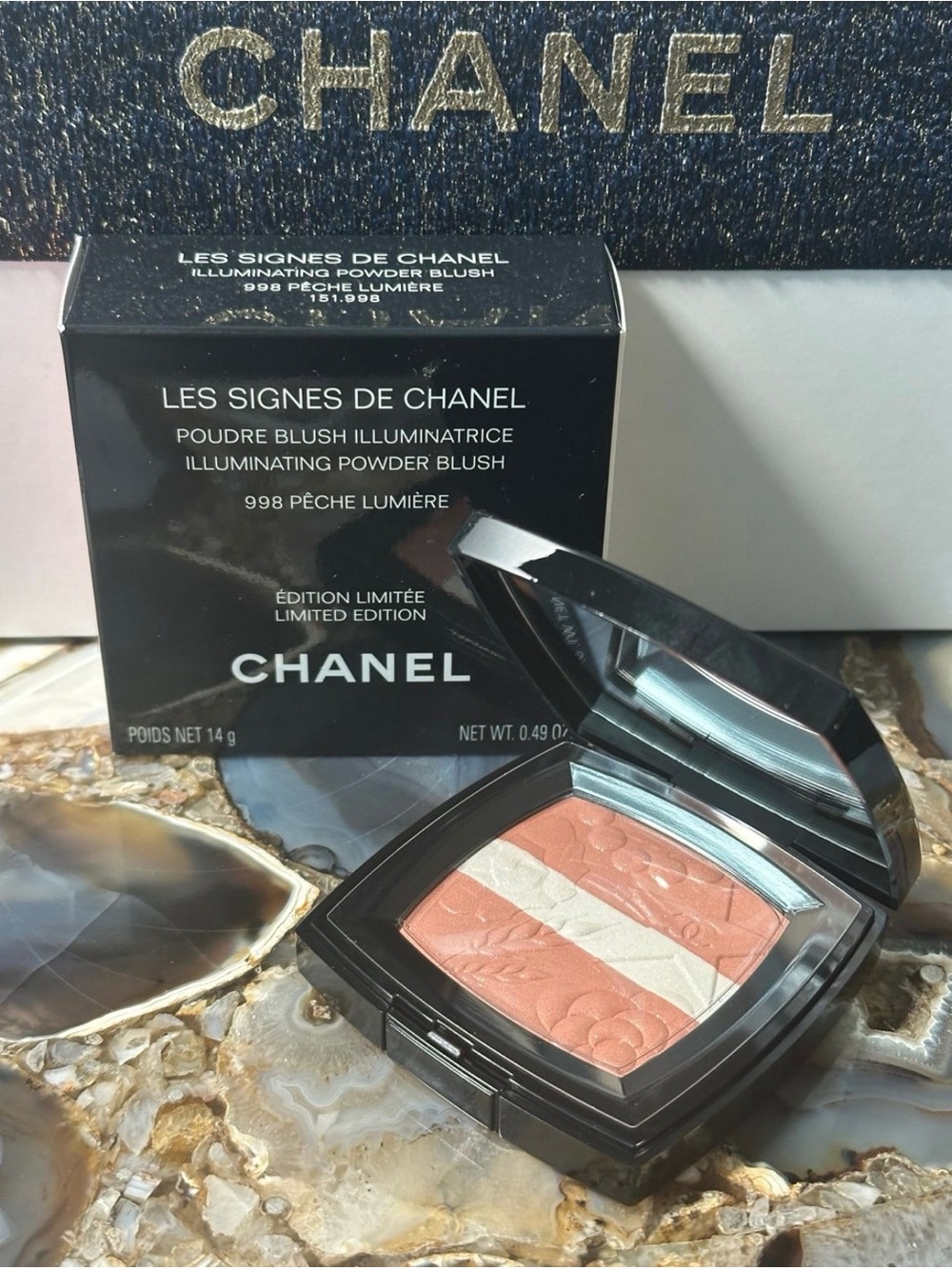 CHANEL Illuminating Powder Blush #998 “Peche  Lumiere” Limited Edition.
